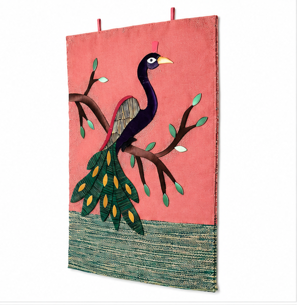 Jute Wall Hanging Peacock