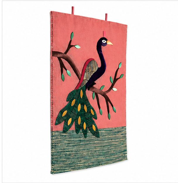Jute Wall Hanging Peacock