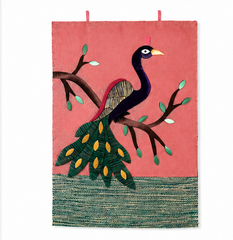 Jute Wall Hanging Peacock
