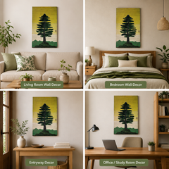 Jute Wall Hanging X Mas Tree