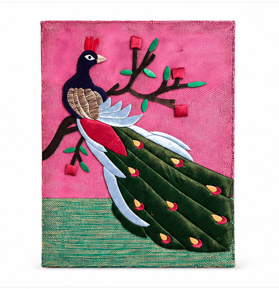 Jute Wall Hanging of Peacock