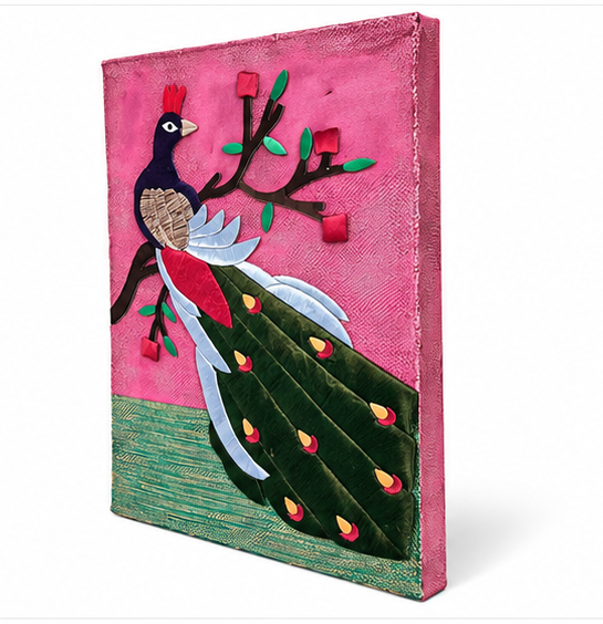 Jute Wall Hanging of Peacock