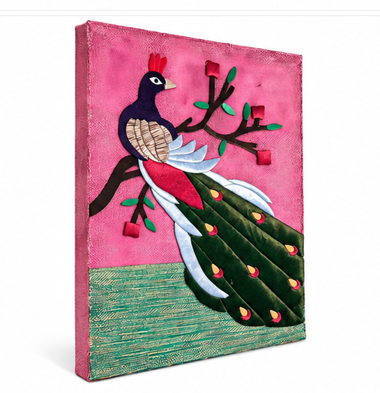 Jute Wall Hanging of Peacock