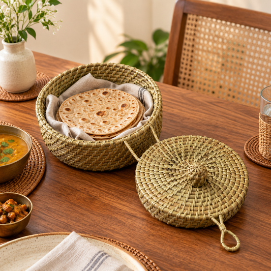 Hand Crafted Roti/Chapati Basket