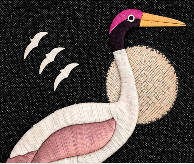 Jute Wall Hanging of Birds