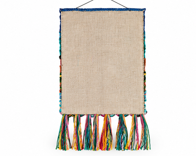 Jute Wall Hanging of a House