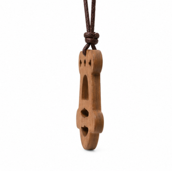 Wooden Jingle Bell Pendant