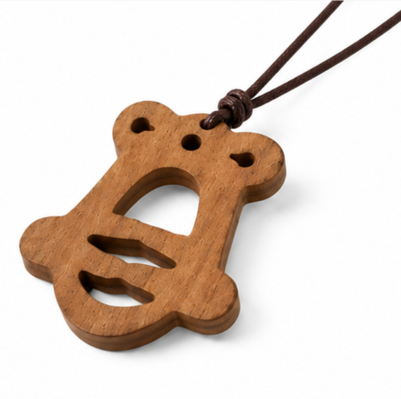 Wooden Jingle Bell Pendant