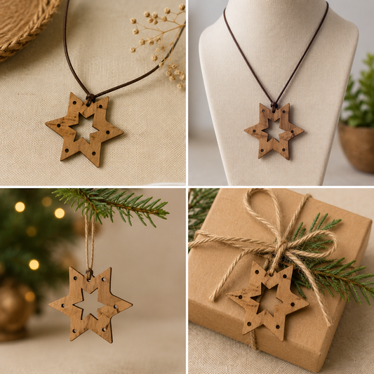 Doube Star Shape Pendant
