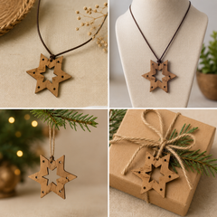 Doube Star Shape Pendant