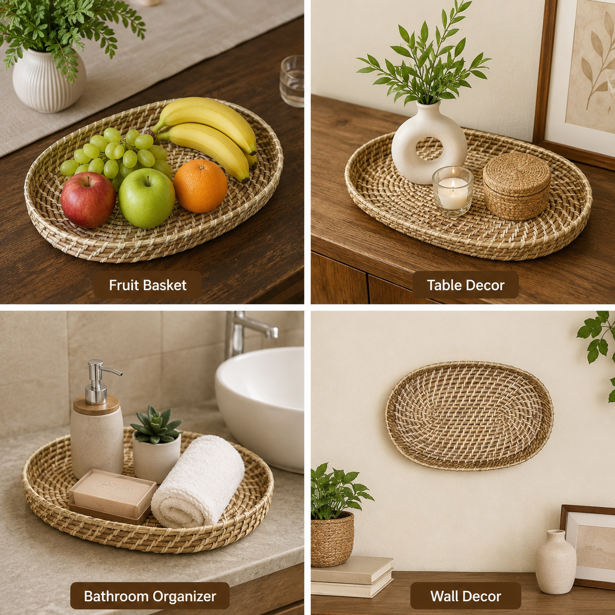 Hand Crafted Oval Tray