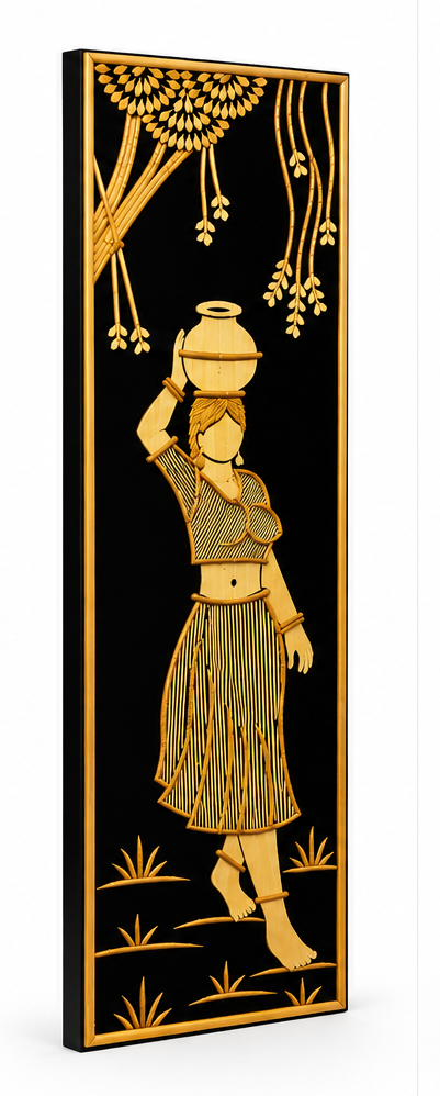 ikki Grass Art - Women Carrying Water