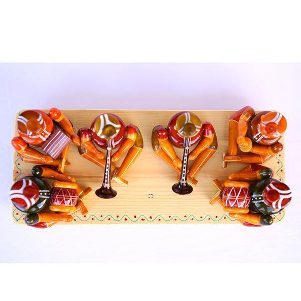 Authentic Folk Musicians Etikoppaka Wooden Toy of Shehnai