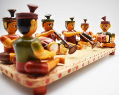 Authentic Folk Musicians Etikoppaka Wooden Toy of Shehnai