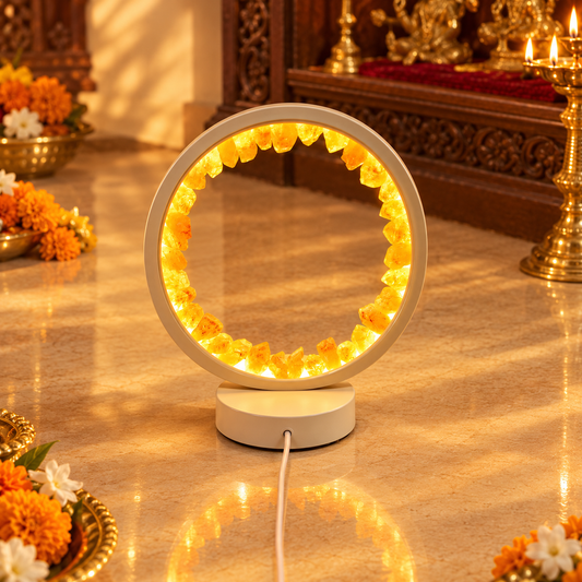 Suryakiran | Khambhat Yellow Calcite Lamp