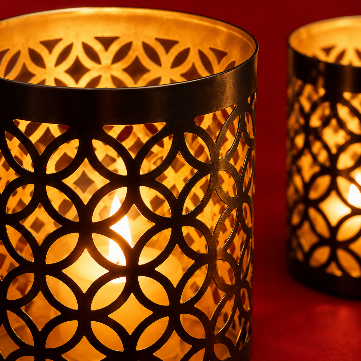 Jaali Glow | Moradabad Metal Candle Diffuser