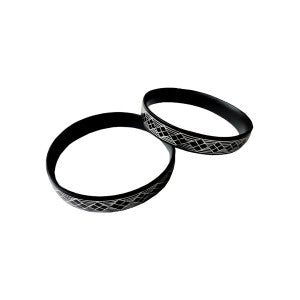 Handcrafted Bidriware Pure Silver Inlay Rhombus Kada for Women