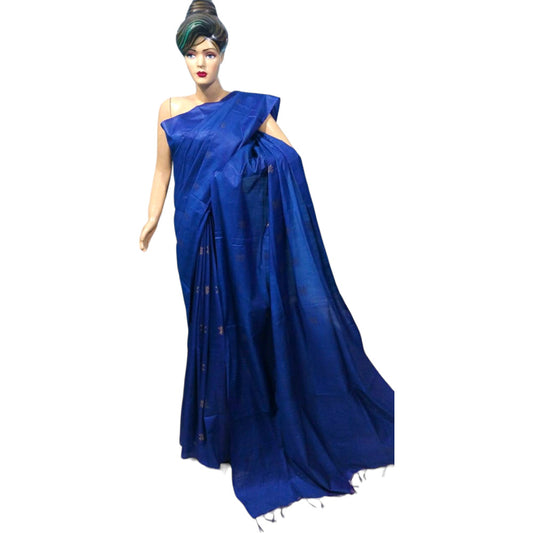 Handloom Beautiful Navy Blue Saree