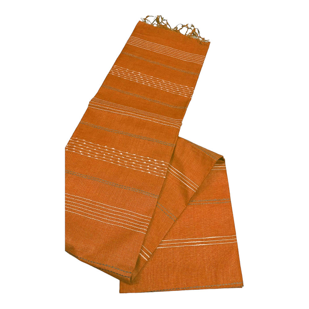 Handloom Orange Saree
