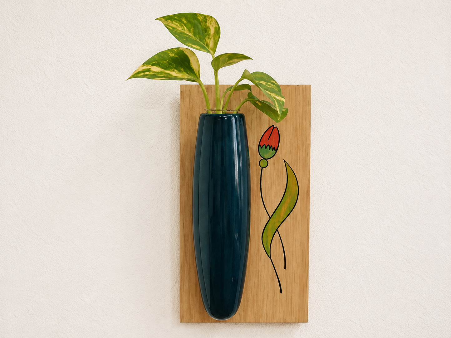 Wooden Home Decor Mini Wall Hanging Planter