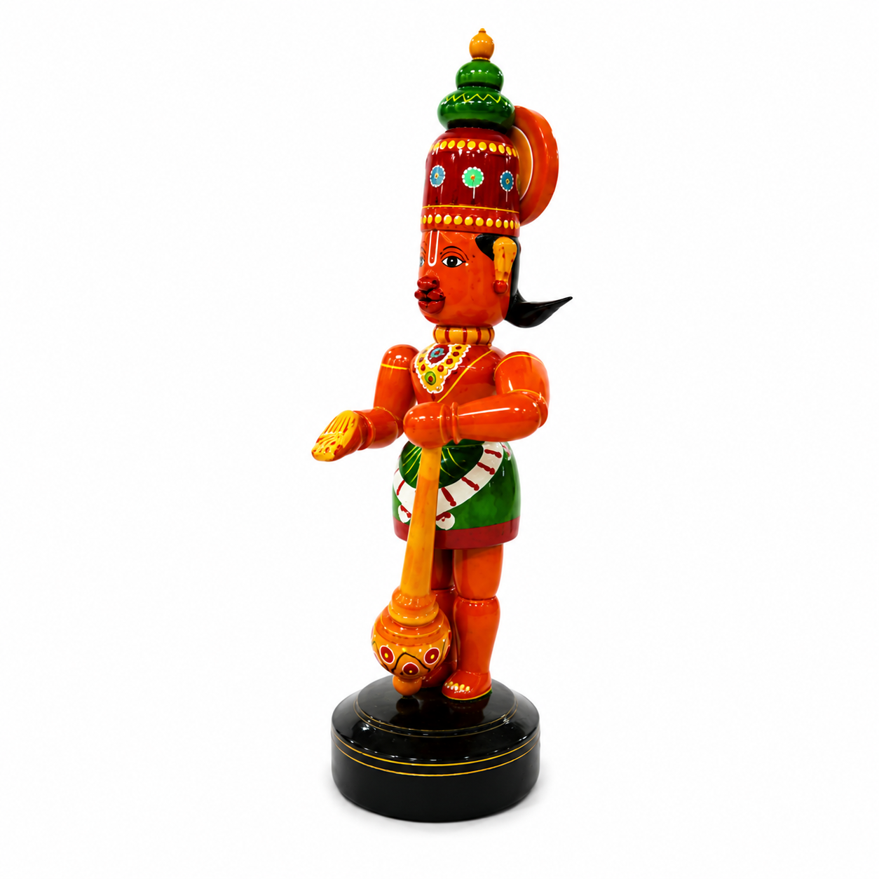 Handicraft Hanuman Wooden Statue Kondapalli Bommallu Toy