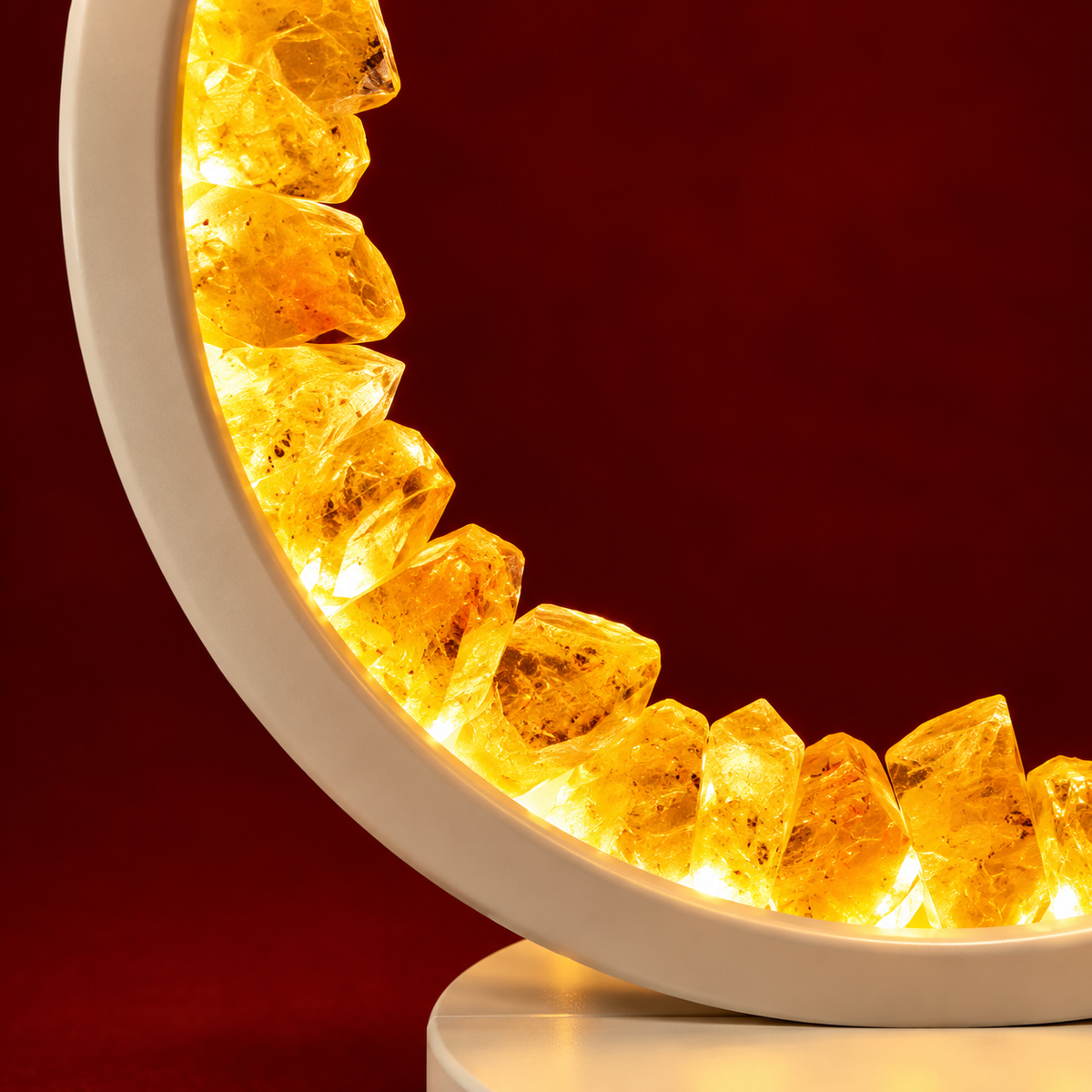 Suryakiran | Khambhat Yellow Calcite Lamp