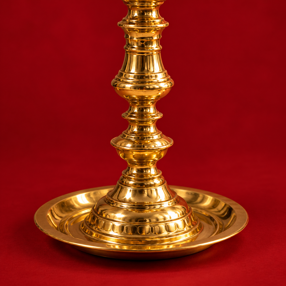 Kovil Kuthuvilakku | Nachiarkoil Brass Lamp 20 Inch, Set of 2