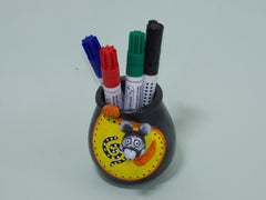 Black Pottery Pen Stand Rakhi Return Gift for Sister Combo 10