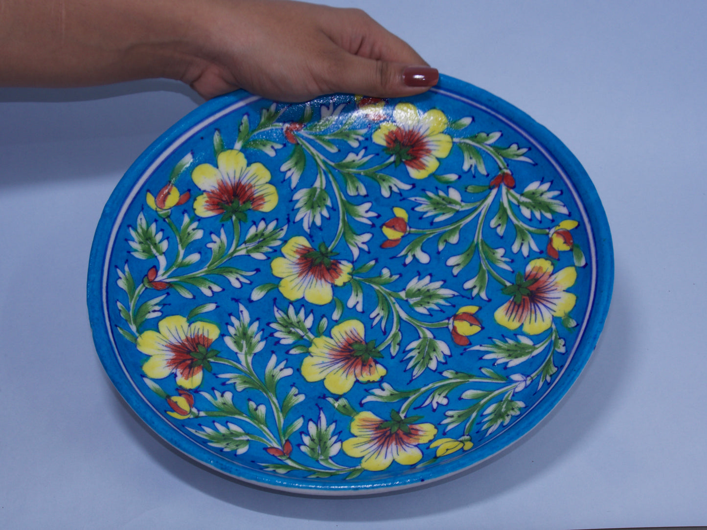 Jaipur Blue Pottery Rakhi Gift Hamper