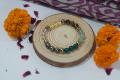 Linen Saree Set – Beige- Rakhi Return Gift for Sister Combo 1