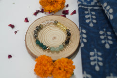 Linen Saree Set – Indigo-Rakhi Return Gift for Sister Combo 2