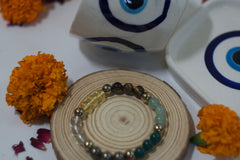 Blue Pottery Cup and Coaster Set – Evil Eye-Rakhi Return Gift for Sister Combo 6