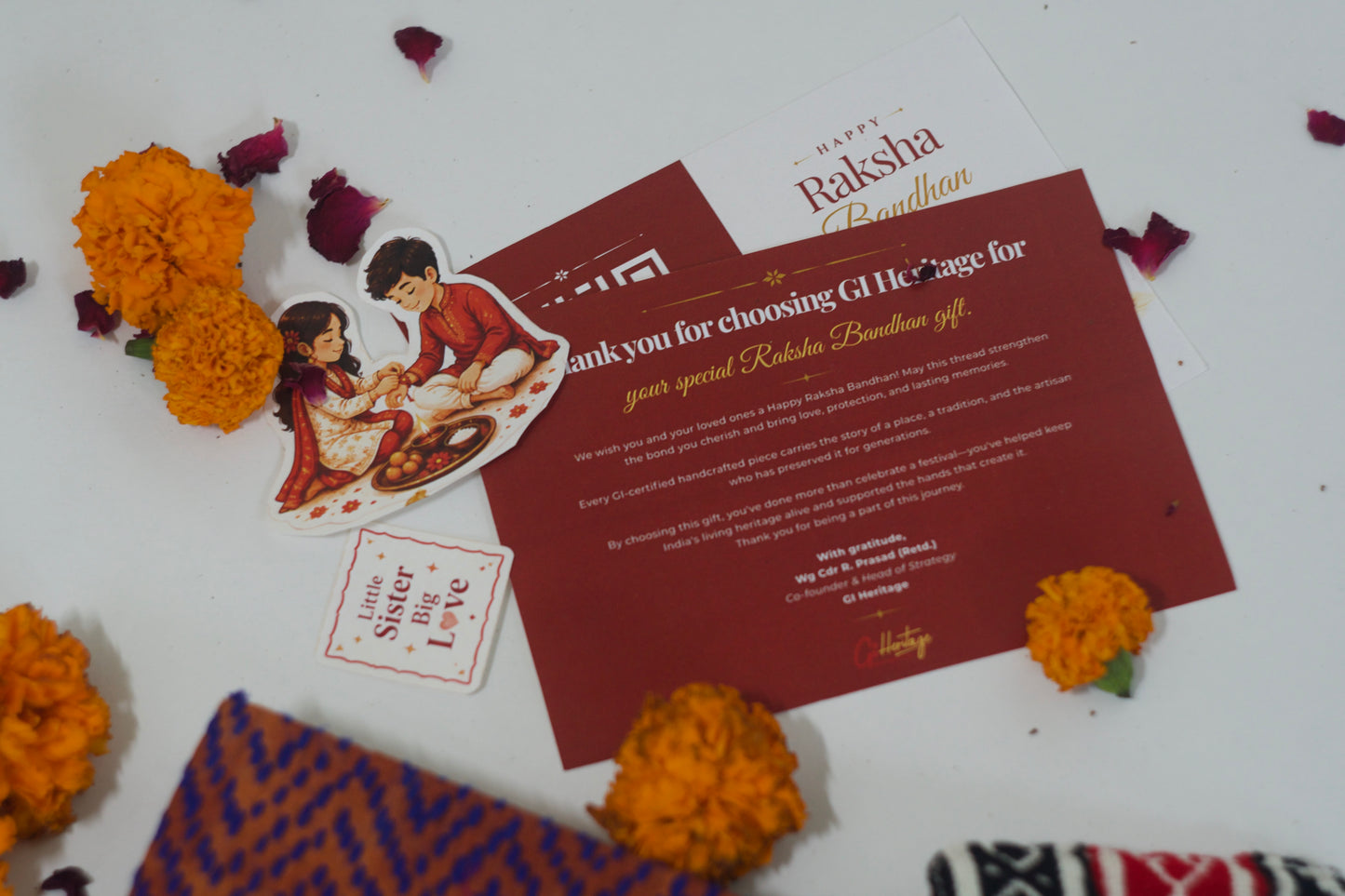 Heritage Journal & Accessory Set Rakhi Return Gift for Sister Combo 11