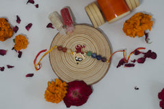 Wooden Tractor Rakhi Set - Kids Combo 1