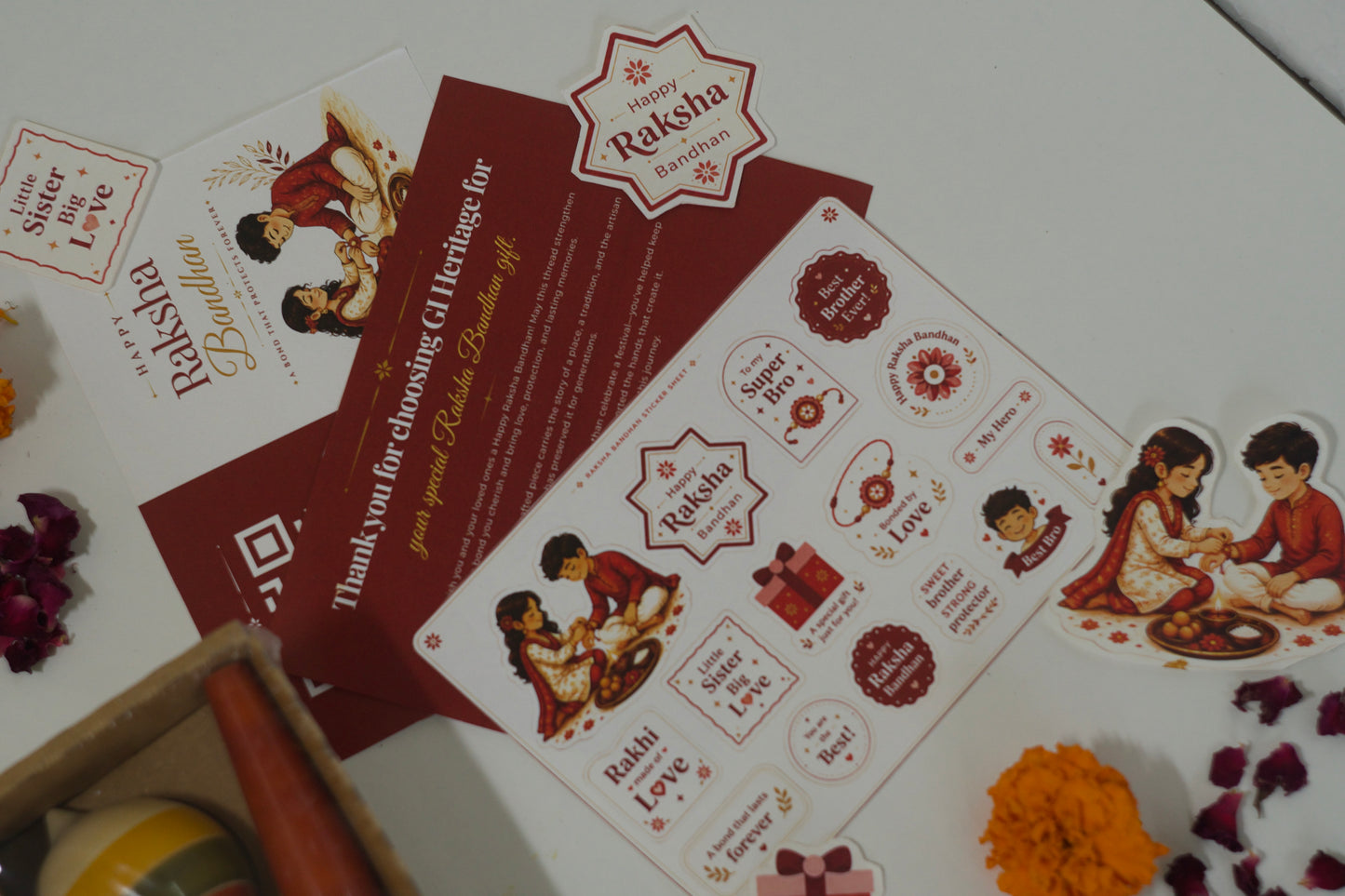 Spinning Top & Spindle Set- Kids Rakhi Combo 2