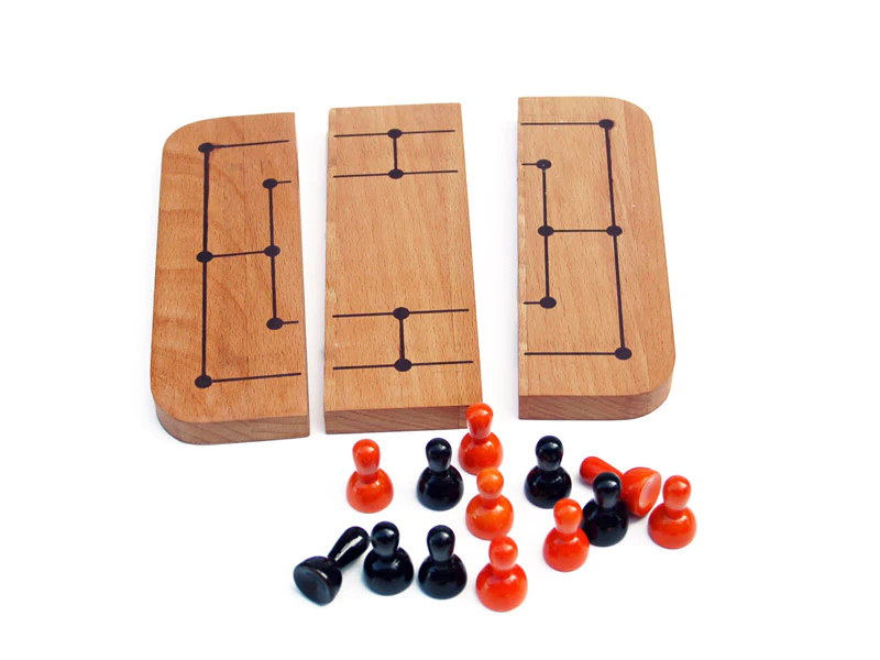 Six Men's Morris Board - Kids Rakhi Combo 6