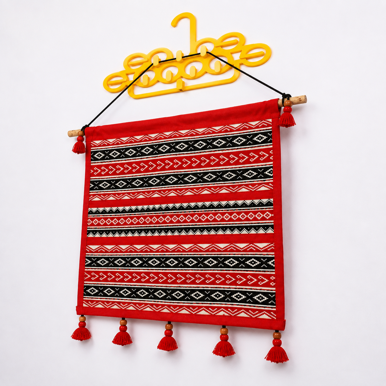Toda Embroidered Patterned Wall Hanging