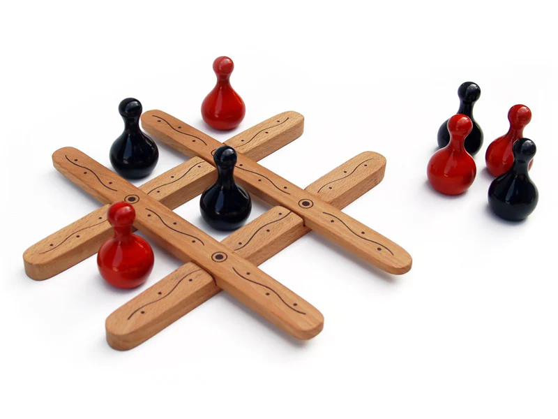 Wooden Tic Tac Toe Set- Kids Rakhi Combo 5