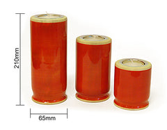 Candle Holders set of 3 (Red)