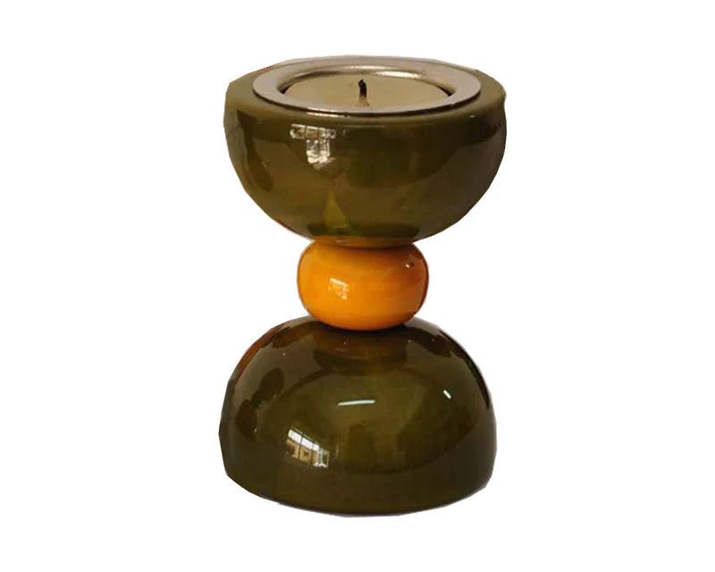 Hour glass candle Holder