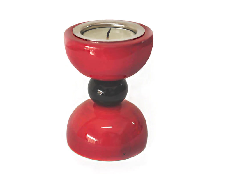 Hour glass candle Holder