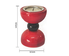 Hour glass candle Holder