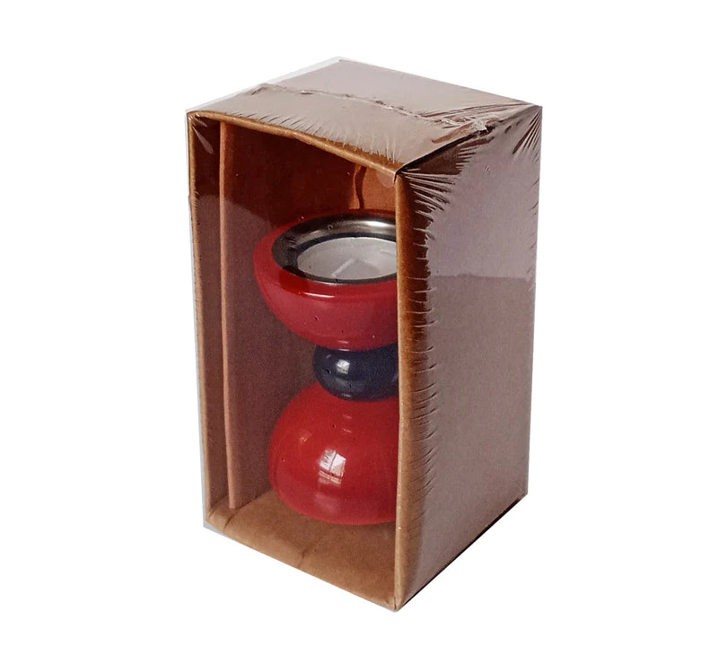 Hour glass candle Holder