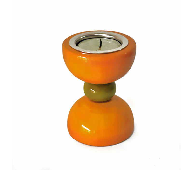 Hour glass candle Holder