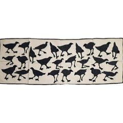 A Flock Of Birds Pipli Appliquie Cushion Cover