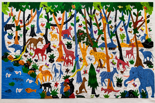 Colourful Forest Pipli Appliquie Work