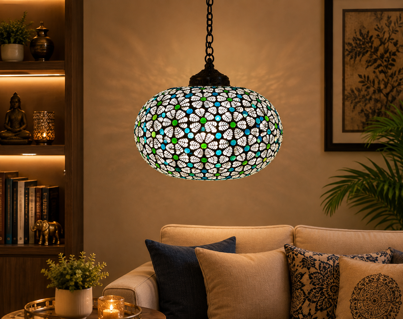 Floral Hanging Lamp