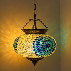 Blue-Turquoise Hanging Lamp