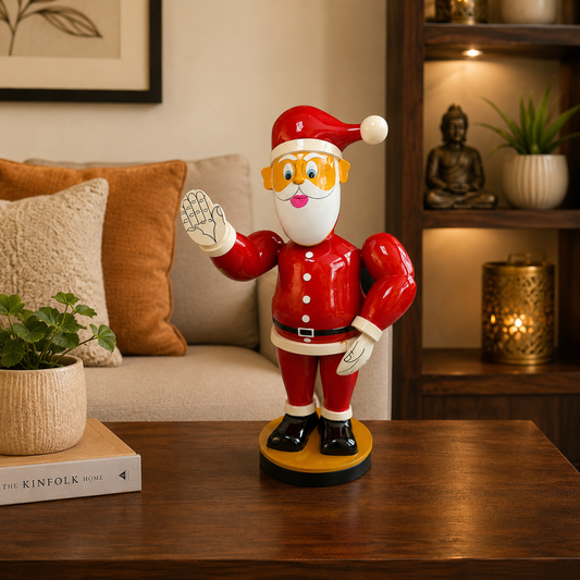 Handmade Lacquer Wooden Etikoppaka Toy Kids Friend Santa Clause