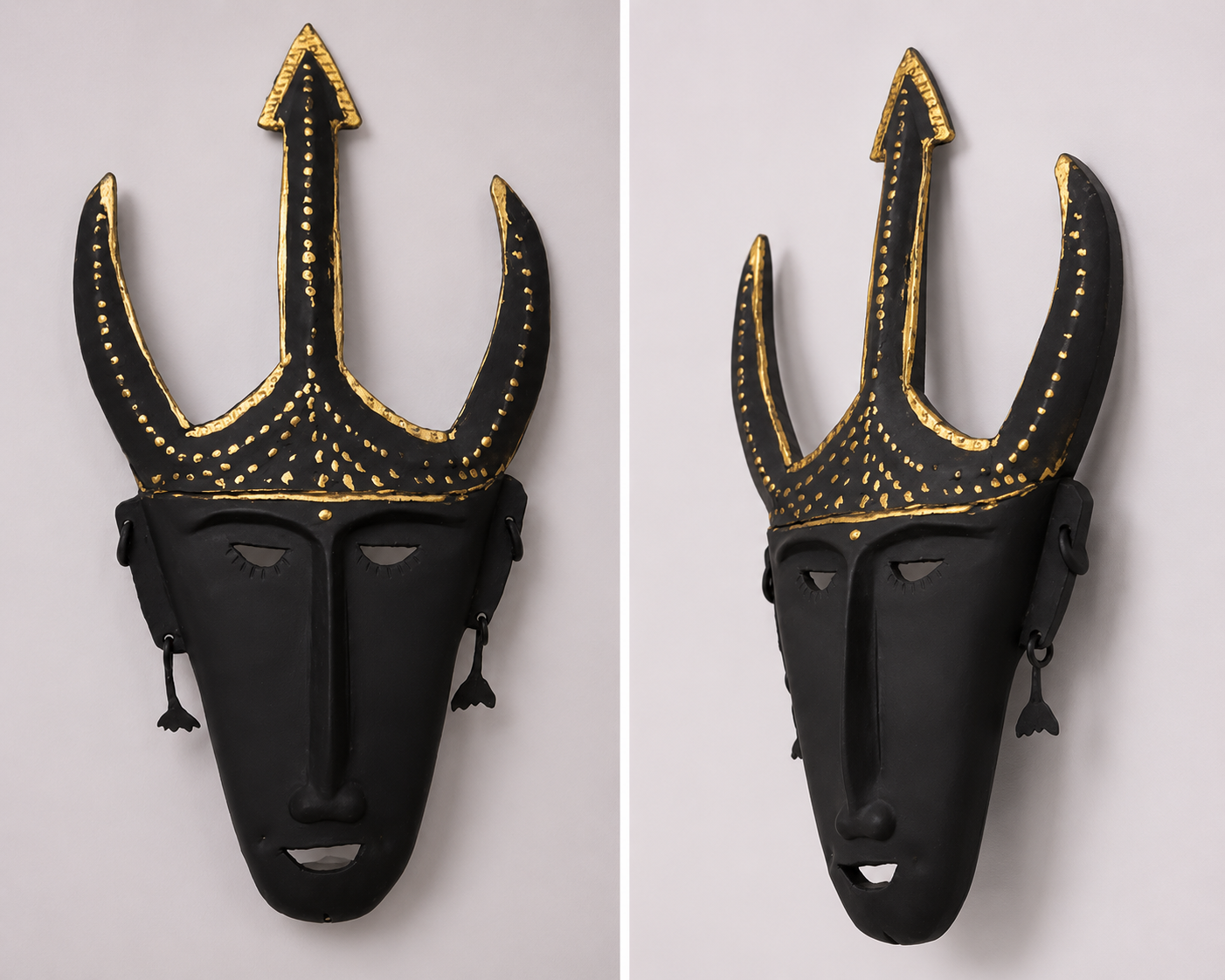 Baster Art Wall Hanging Metal Craft Face